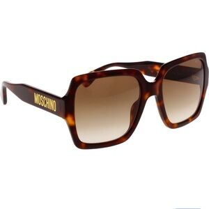 Moschino Brown Tortoise Sunglasses
